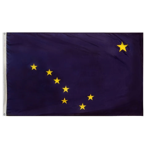 Alaska Courtesy Flag 12" x 18" - ColorFastFlags | All the flags you'll ever need!