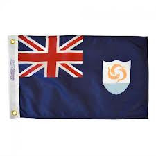 Anguilla Courtesy Flag 12" x 18" - ColorFastFlags | All the flags you'll ever need!
