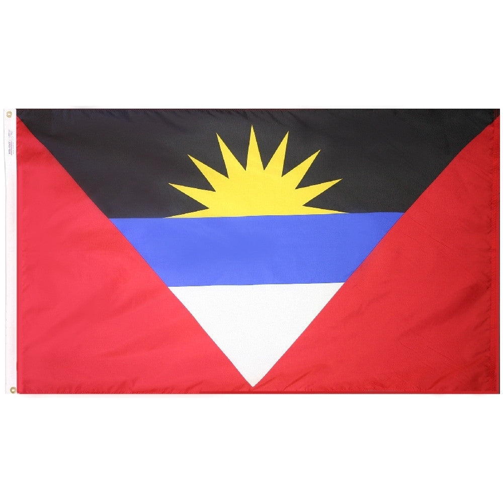 Antigua & Barbuda Courtesy Flag 12" x 18" - ColorFastFlags | All the flags you'll ever need!