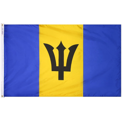 Barbados Courtesy Flag 12" x 18" - ColorFastFlags | All the flags you'll ever need!