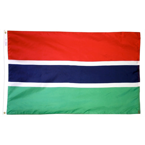 Gambia Flag - ColorFastFlags | All the flags you'll ever need!