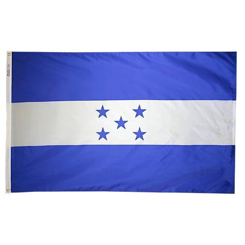 Honduras Courtesy Flag 12" x 18" - ColorFastFlags | All the flags you'll ever need!