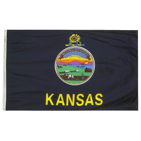 Kansas Courtesy Flag 12" x 18" - ColorFastFlags | All the flags you'll ever need!