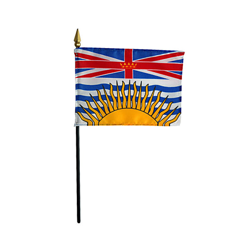 Miniature British Columbia Flag - ColorFastFlags | All the flags you'll ever need!