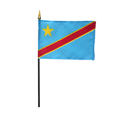Miniature Democratic Republic of the Congo Flag - ColorFastFlags | All the flags you'll ever need!