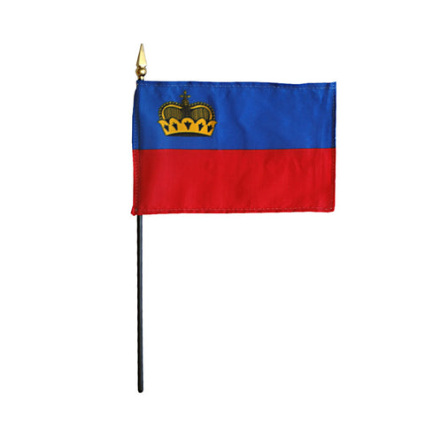 Miniature Liechtenstein Flag - ColorFastFlags | All the flags you'll ever need!