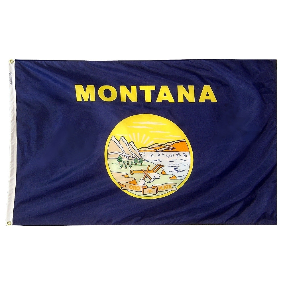 Montana Courtesy Flag 12" x 18" - ColorFastFlags | All the flags you'll ever need!
