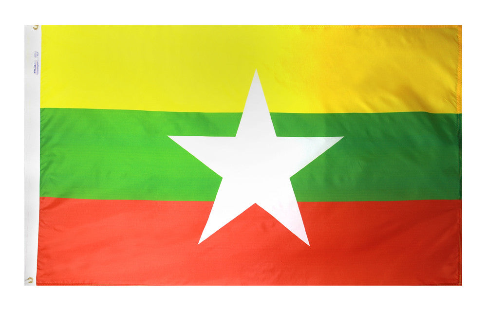 Myanmar (Burma) Flag -