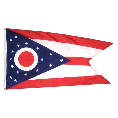 Ohio Courtesy Flag 12" x 18" - ColorFastFlags | All the flags you'll ever need!