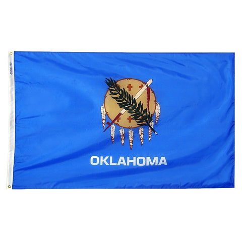Oklahoma Courtesy Flag 12" x 18" - ColorFastFlags | All the flags you'll ever need!