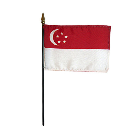 Miniature Singapore Flag - ColorFastFlags | All the flags you'll ever need!