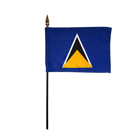 Miniature St. Lucia Flag - ColorFastFlags | All the flags you'll ever need!