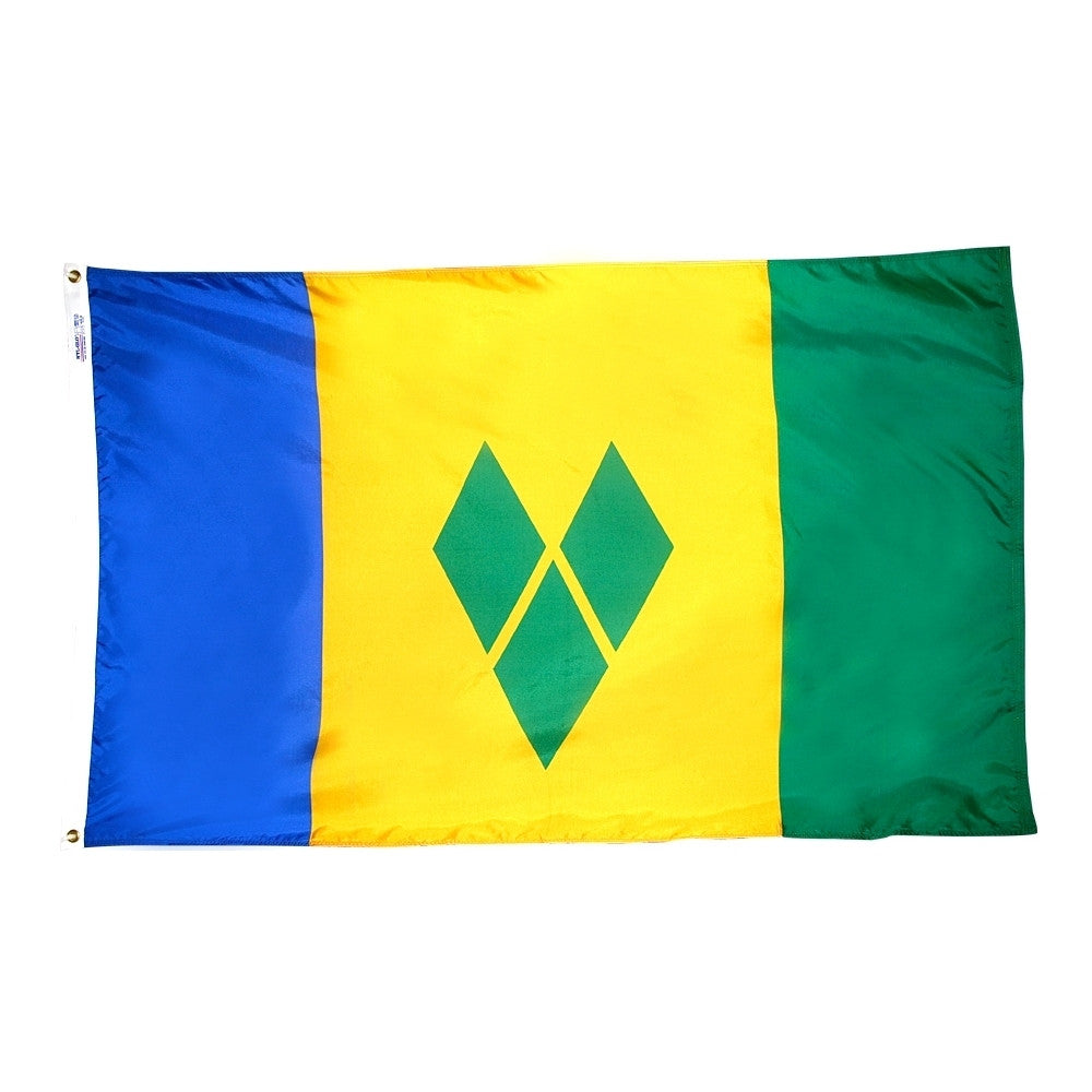 St. Vincent Grenadines Courtesy Flag 12" x 18" - ColorFastFlags | All the flags you'll ever need!