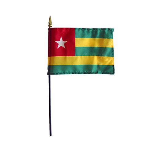 Miniature Togo Flag - ColorFastFlags | All the flags you'll ever need!
