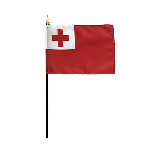 Miniature Tonga Flag - ColorFastFlags | All the flags you'll ever need!