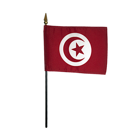 Miniature Tunisia Flag - ColorFastFlags | All the flags you'll ever need!