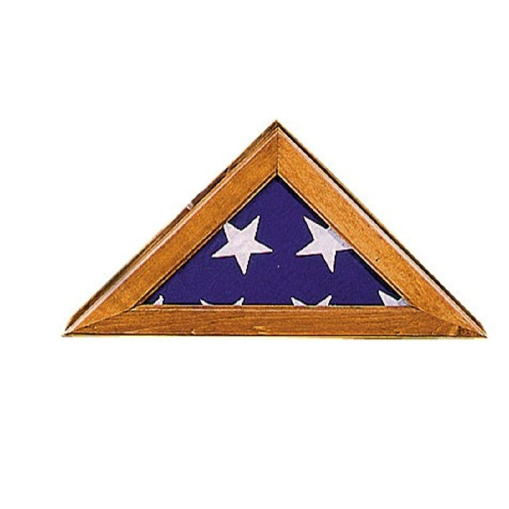 Wooden Flag Case with Walnut Finish - ColorFastFlags | All the flags you'll ever need!