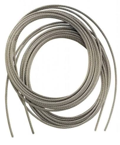 Braided wire cable for flagpoles