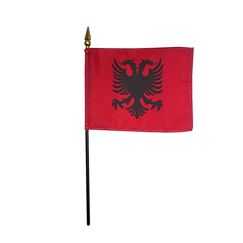 Miniature Albania Flag - ColorFastFlags | All the flags you'll ever need! 
