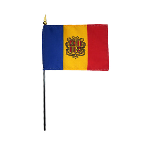 Miniature Andorra Flag - ColorFastFlags | All the flags you'll ever need! 
