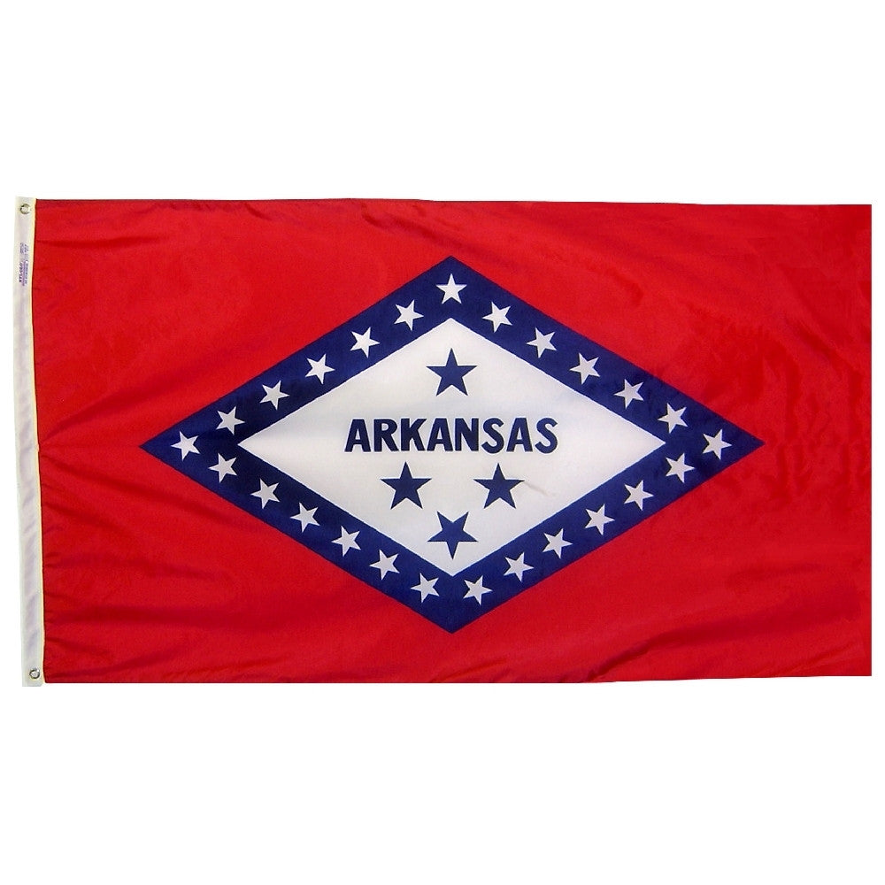 Arkansas Courtesy Flag 12" x 18" - ColorFastFlags | All the flags you'll ever need! 
