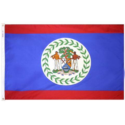 Belize Courtesy Flag 12" x 18" - ColorFastFlags | All the flags you'll ever need! 
