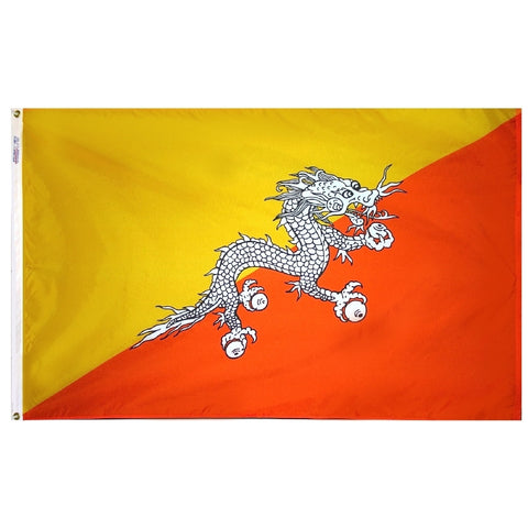 Bhutan Flag - ColorFastFlags | All the flags you'll ever need! 
