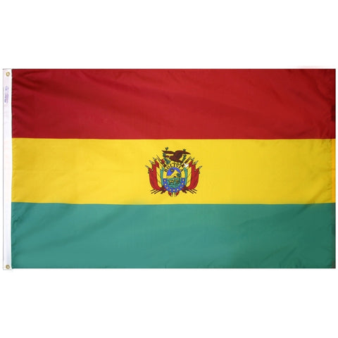 Bolivia Government Flag - ColorFastFlags | All the flags you'll ever need! 
