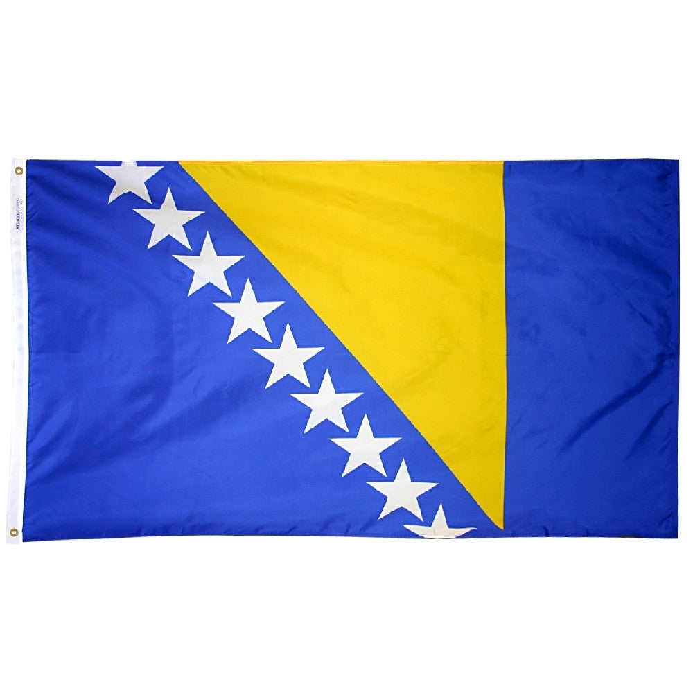 Bosnia-Herzegovina Flag - ColorFastFlags | All the flags you'll ever need! 
