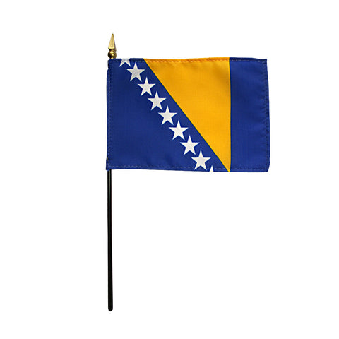 Miniature Bosnia-Herzegovina Flag - ColorFastFlags | All the flags you'll ever need! 
