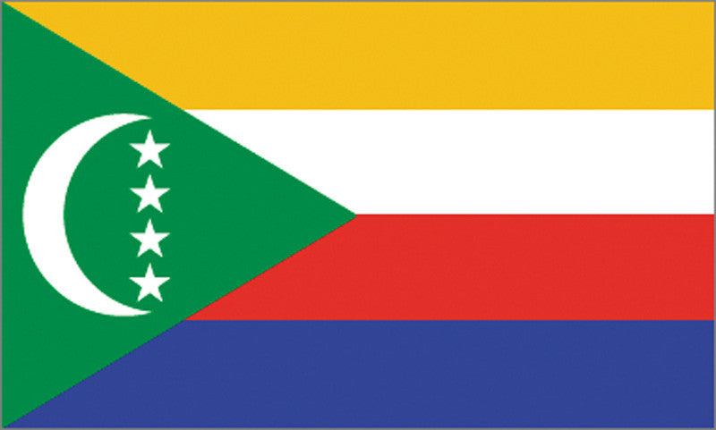 Comoros Flag - ColorFastFlags | All the flags you'll ever need! 
