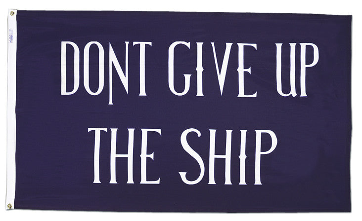 Commodore Perry Don't Give Up The Ship Flag - ColorFastFlags | All the flags you'll ever need! 

