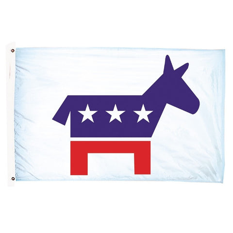 Democratic Party Flag - ColorFastFlags | All the flags you'll ever need! 
