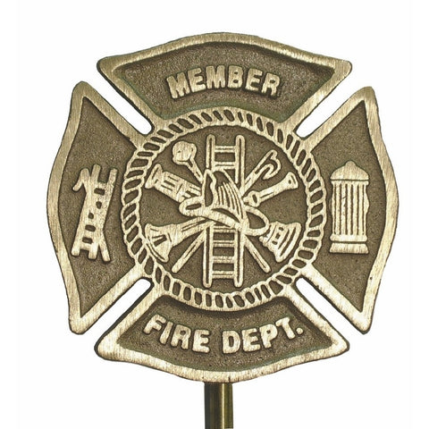 Bronze Grave Marker - Firefighter - ColorFastFlags | All the flags you'll ever need! 
