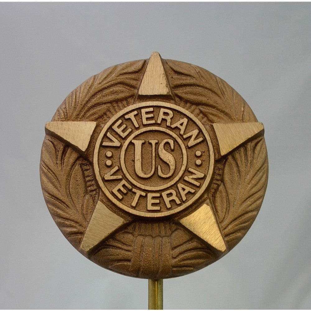 Bronze Grave Marker - General Military For All U.S. Veterans - ColorFastFlags | All the flags you'll ever need! 
