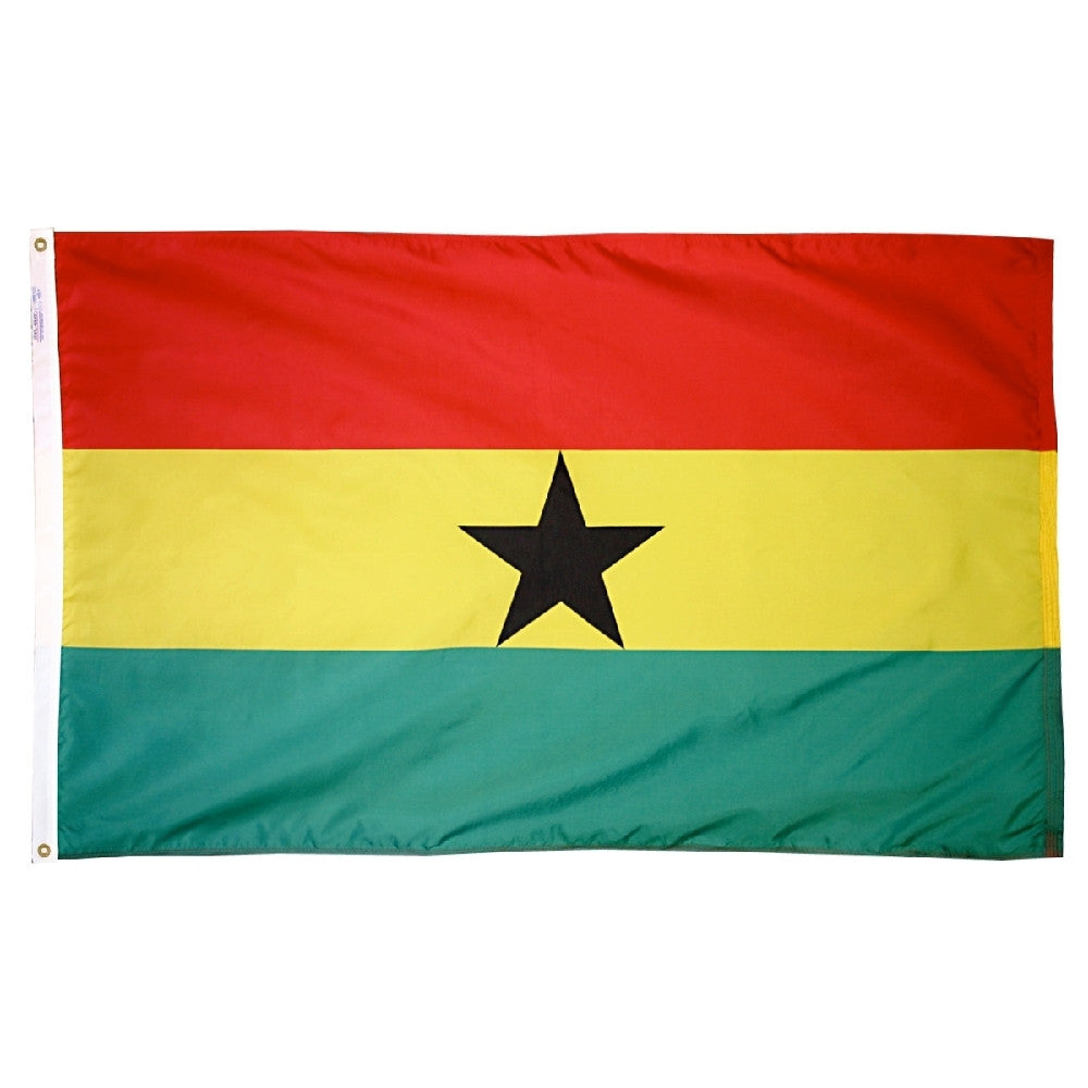 Ghana Flag - ColorFastFlags | All the flags you'll ever need! 

