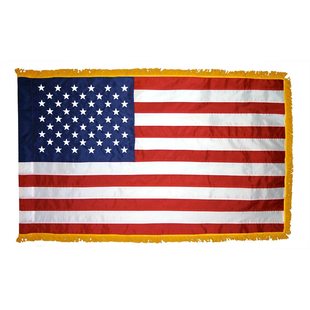 American Flag With Fringe - ColorFastFlags | All the flags you'll ever need! 
 - 1