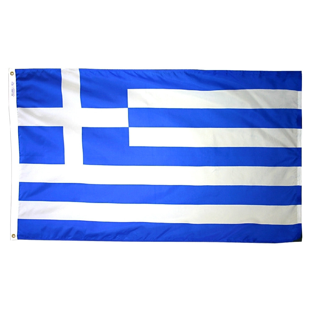Greece Flag - ColorFastFlags | All the flags you'll ever need! 
