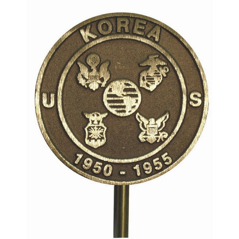 Bronze Grave Marker - Korean War - ColorFastFlags | All the flags you'll ever need! 
