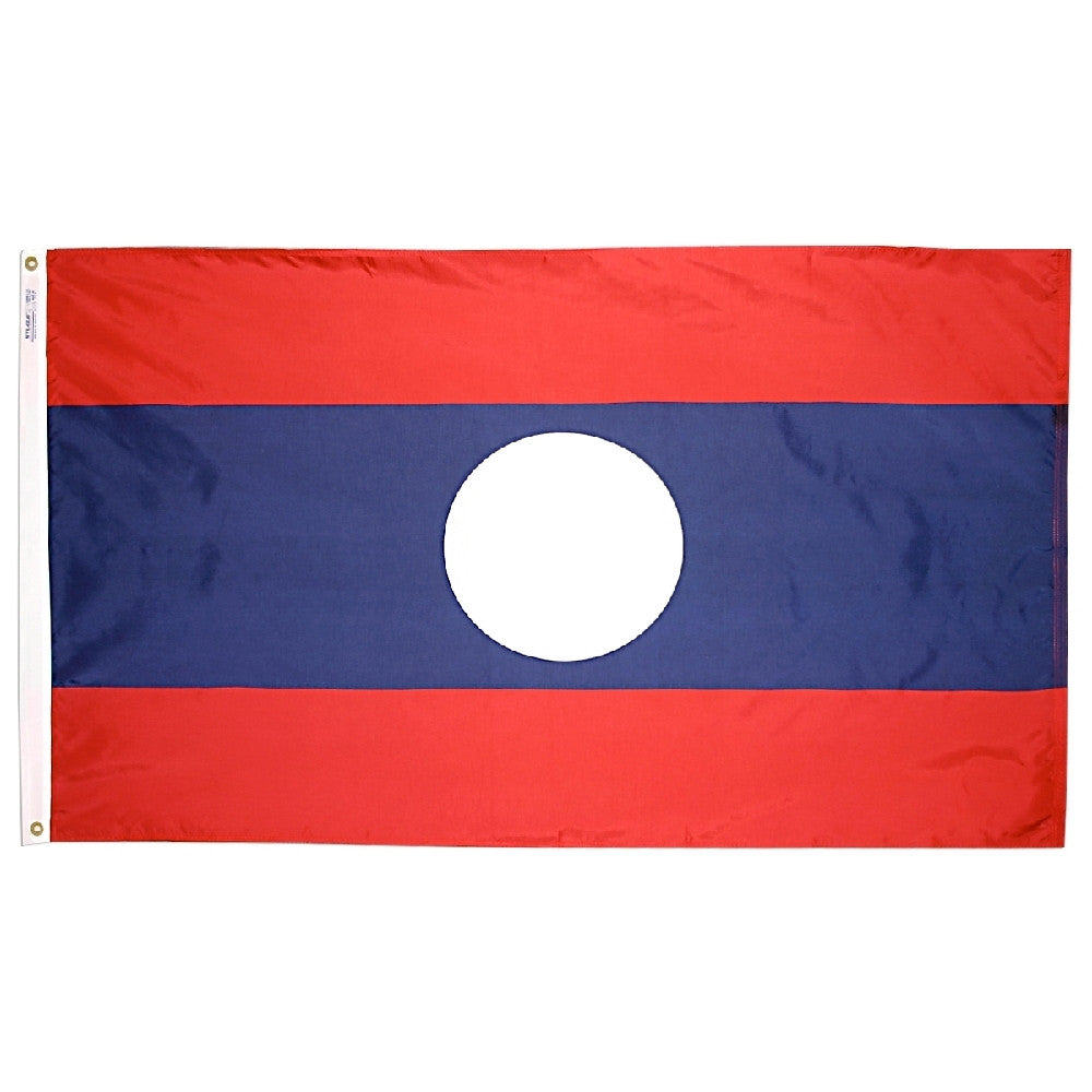 Laos Flag - ColorFastFlags | All the flags you'll ever need! 
