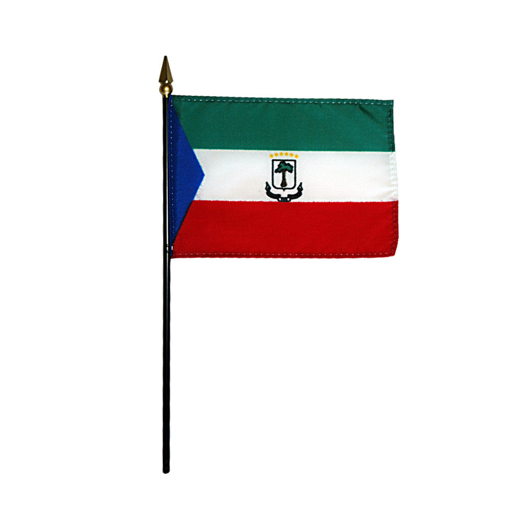 Miniature Equatorial Guinea Flag - ColorFastFlags | All the flags you'll ever need! 
