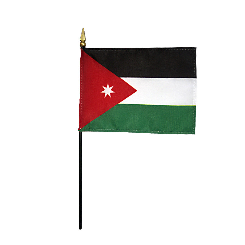 Miniature Jordan Flag - ColorFastFlags | All the flags you'll ever need! 
