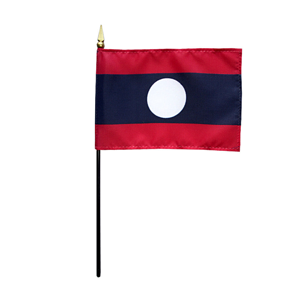 Miniature Laos Flag - ColorFastFlags | All the flags you'll ever need! 
