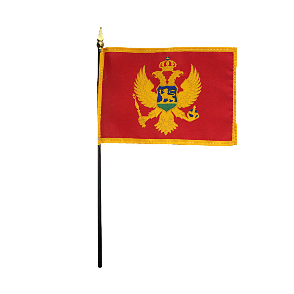 Miniature Montenegro Flag - ColorFastFlags | All the flags you'll ever need! 
