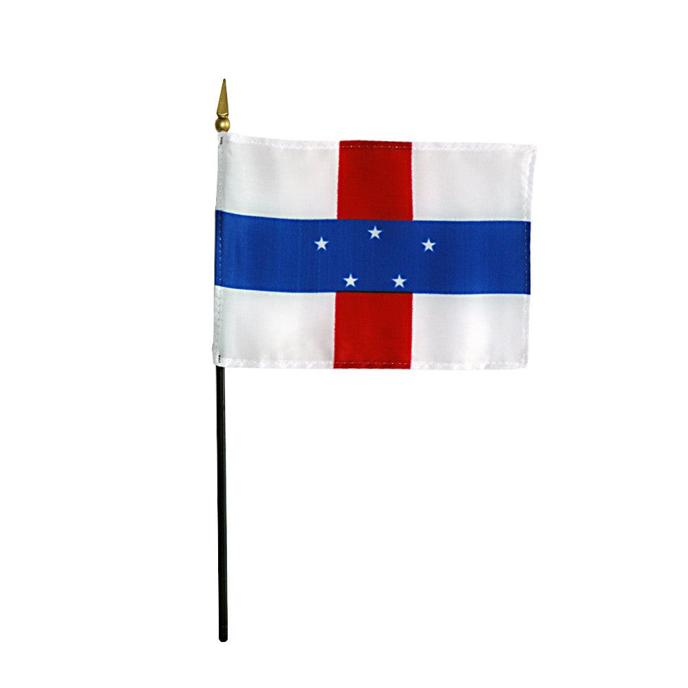 Miniature Netherlands Antilles Flag - ColorFastFlags | All the flags you'll ever need! 

