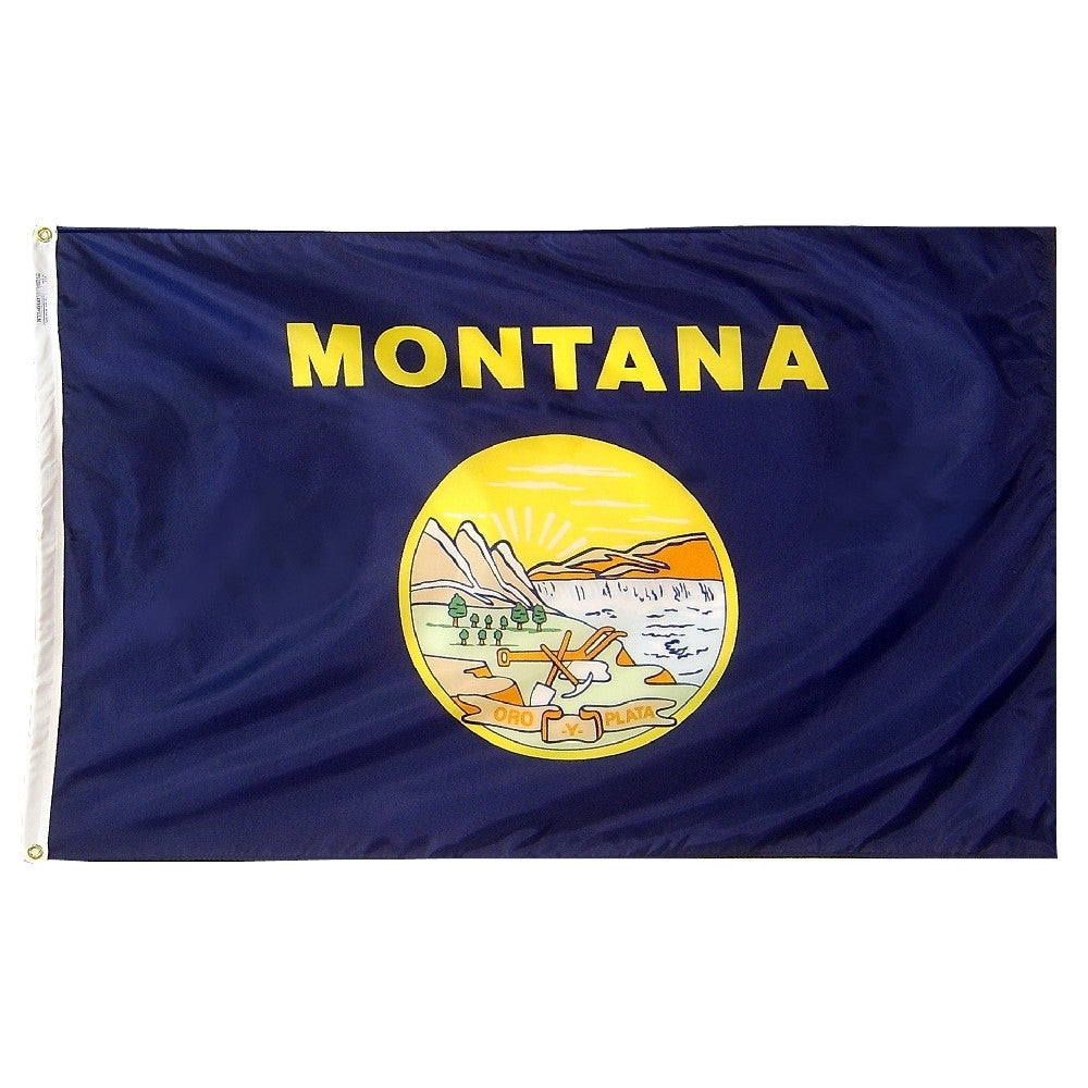 Montana Courtesy Flag 12" x 18" - ColorFastFlags | All the flags you'll ever need! 

