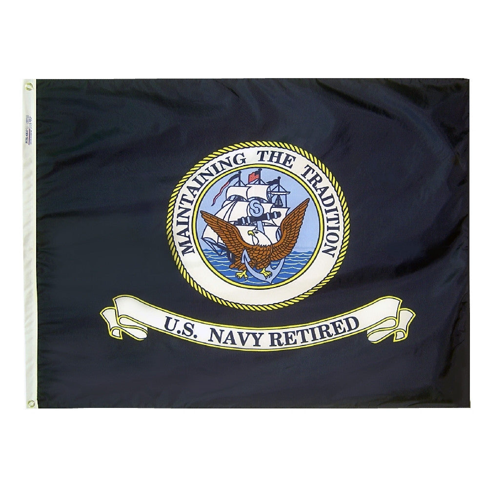 U.S. Navy Retired Flag - ColorFastFlags | All the flags you'll ever need! 
