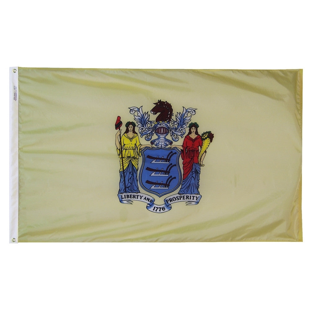 New Jersey Courtesy Flag 12" x 18" - ColorFastFlags | All the flags you'll ever need! 
