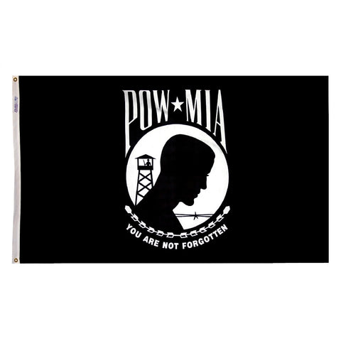 POW-MIA Single Reverse Flag - ColorFastFlags | All the flags you'll ever need! 
