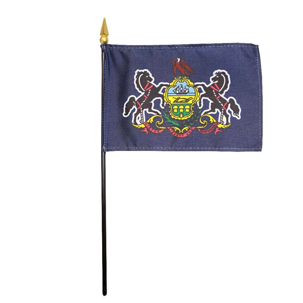 Miniature Flag - Pennsylvania - ColorFastFlags | All the flags you'll ever need! 
